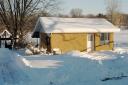 Strawbale Studio in the Winter